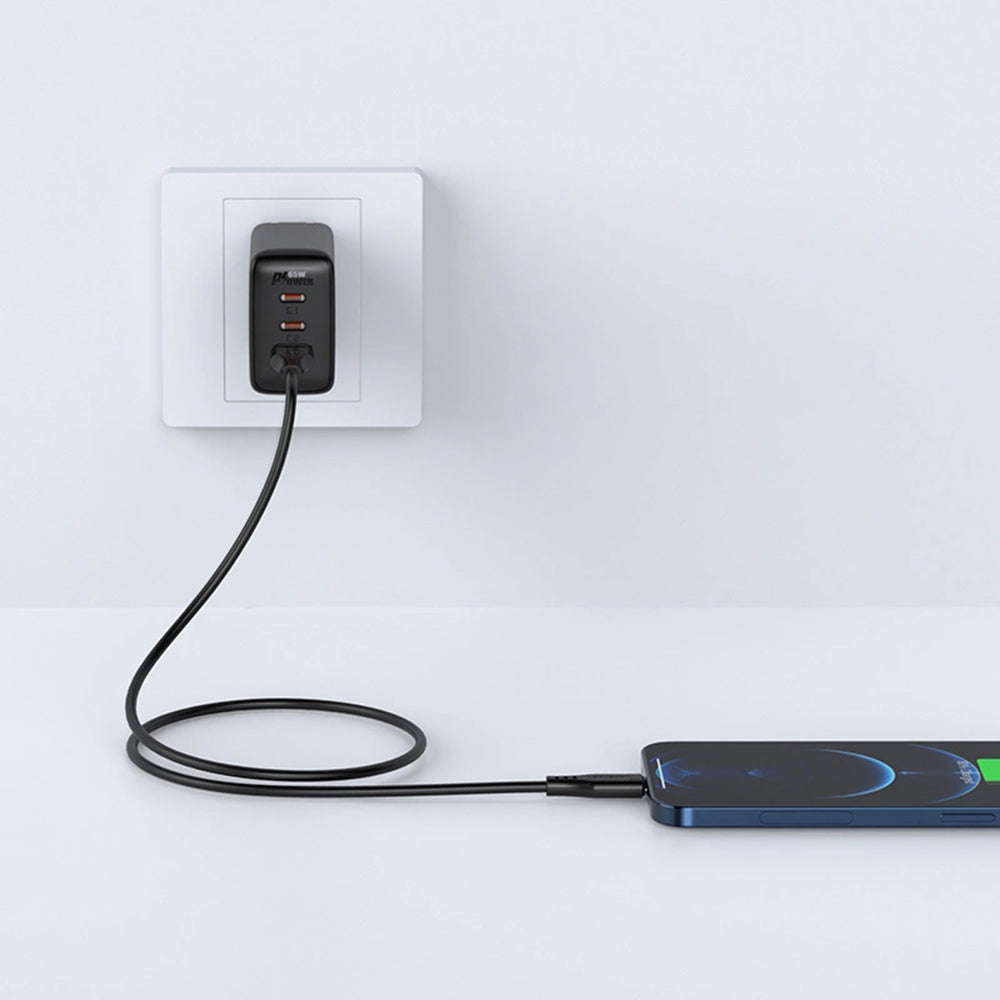Data- och laddningskabel USB-A - Lightning Acefast C3-02, 18W, 1.2m, Vit