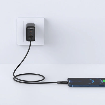 USB-A to Lightning Data and Charging Cable Acefast C3-02, 18W, 1.2m, Black