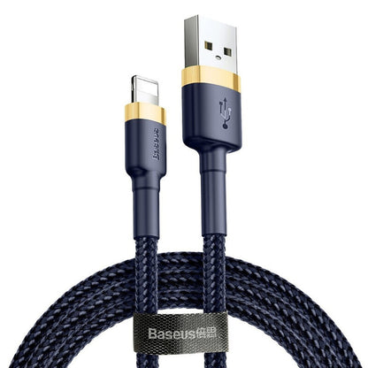 USB-A - Lightning Baseus Cafule data- och laddningskabel, 18W, 1m, Blå Guld CALKLF-BV3