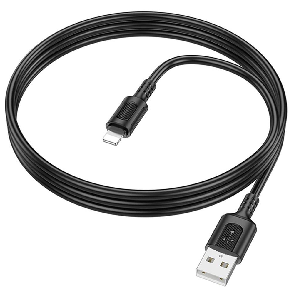 Data- och laddningskabel USB-A - Lightning Borofone BX111 Feliz, 18W, 1m, Svart