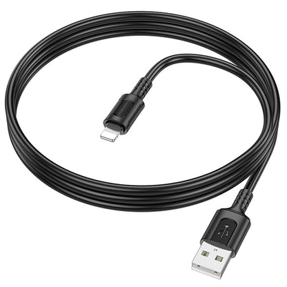 Data- och laddningskabel USB-A - Lightning Borofone BX111 Feliz, 18W, 1m, Svart