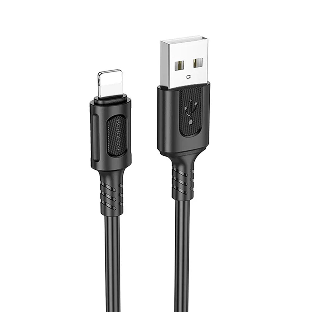 Data- och laddningskabel USB-A - Lightning Borofone BX111 Feliz, 18W, 1m, Svart