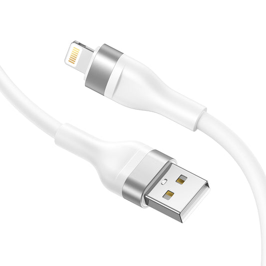 Data- och laddningskabel USB-A - Lightning Lito LD02L, 18W, 1.2m, Vit