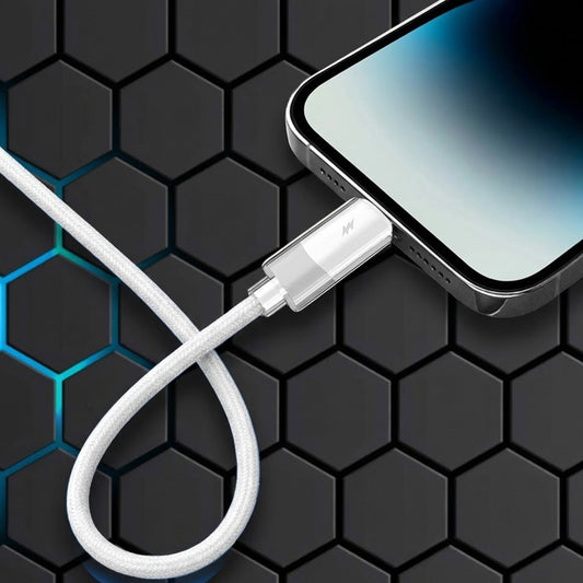 Data- och laddningskabel USB-A - Lightning Lito LD07, 60W, 1m, Vit