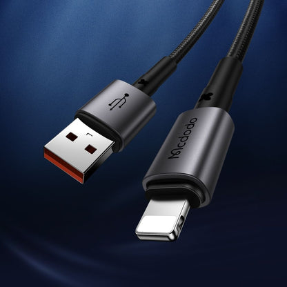 USB-A to Lightning McDodo CA-3580 Data and Charging Cable, 18W, 1.2m, Black