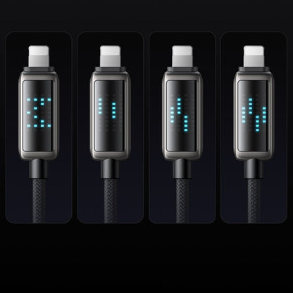 USB-A to Lightning McDodo CA-5250 Display Data and Charging Cable, 18W, 1.2m, Black