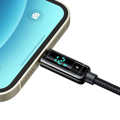 Data- och laddningskabel USB-A - Lightning McDodo CA-9940 Display, 12W, 1.2m, Svart