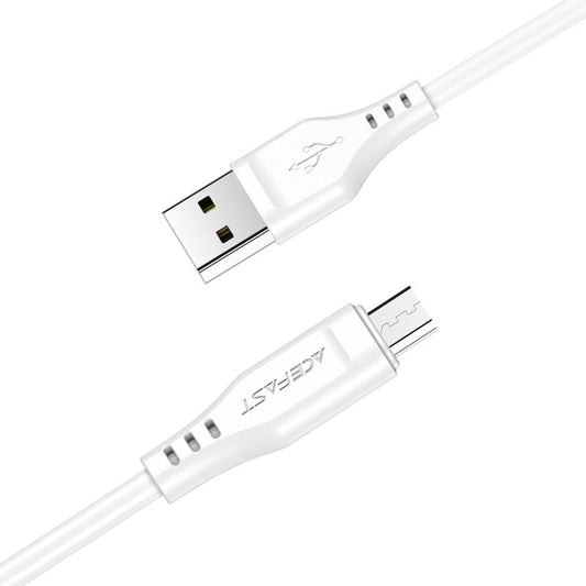 Data- och laddningskabel USB-A - microUSB Acefast C3-09, 18W, 1.2m, Vit
