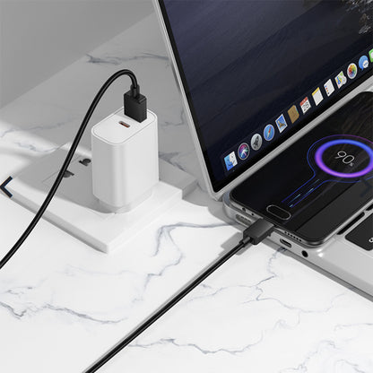 Data- och laddningskabel USB-A - microUSB Borofone BX120 Placer, 18W, 1m, Svart