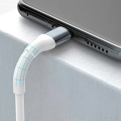 Data- och laddningskabel USB-A - USB-C 3MK Hyper N, 18W, 1m, Vit