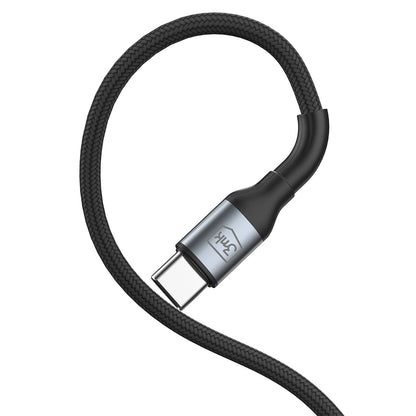 Data- och laddningskabel USB-A - USB-C 3MK Hyper N, 18W, 2m, Svart