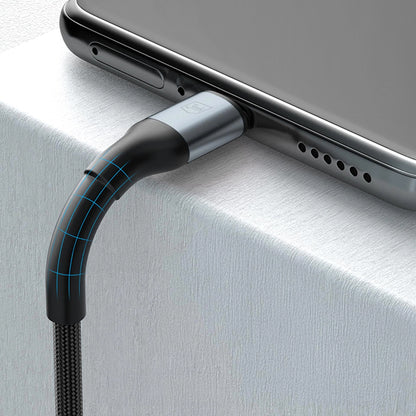Data- och laddningskabel USB-A - USB-C 3MK Hyper N, 18W, 2m, Svart