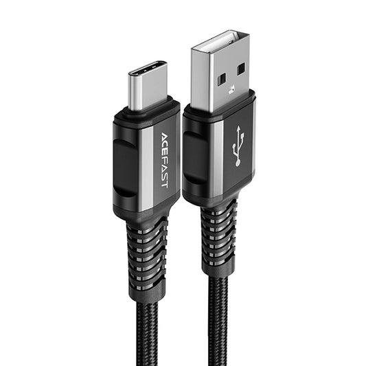 Data- och laddningskabel USB-A - USB-C Acefast C1-04, 18W, 1.2m, Svart