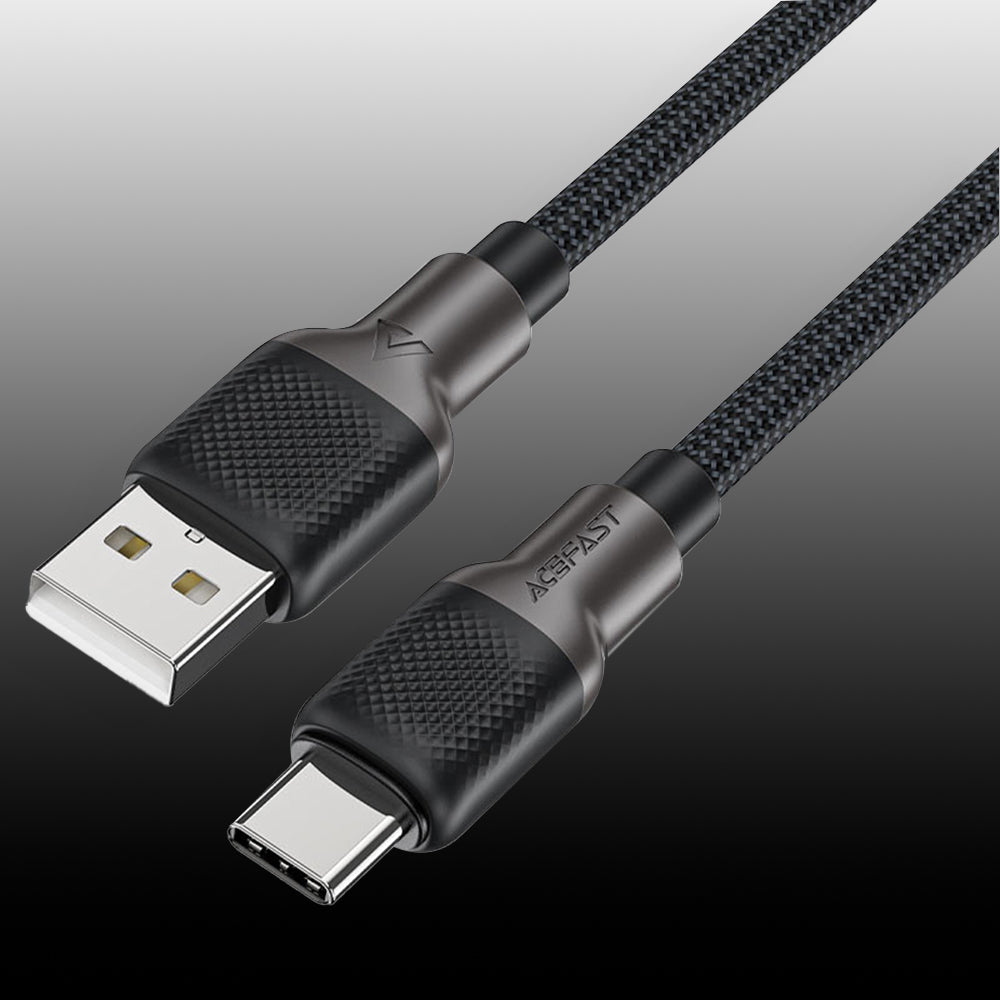 Data- och laddningskabel USB-A till USB-C Acefast C10-04, 18W, 1.2m, Svart