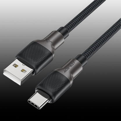 Data- och laddningskabel USB-A till USB-C Acefast C10-04, 18W, 1.2m, Svart
