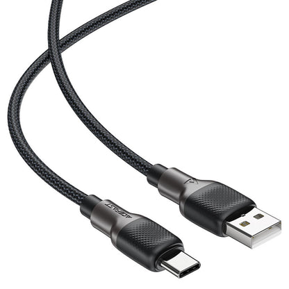Data- och laddningskabel USB-A till USB-C Acefast C10-04, 18W, 1.2m, Svart