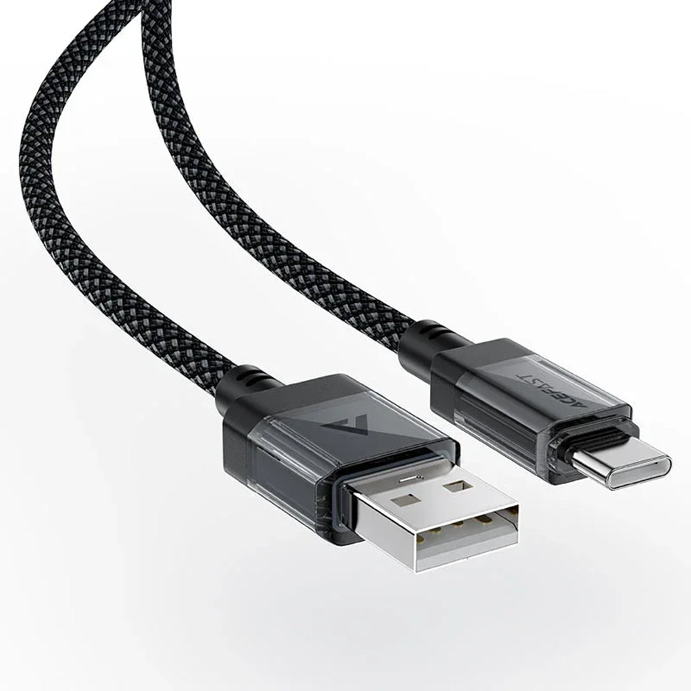 USB-A till USB-C data- och laddningskabel Acefast C12-04, 18W, 1,2 m, Svart