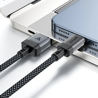 USB-A till USB-C data- och laddningskabel Acefast C12-04, 18W, 1,2 m, Svart