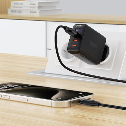USB-A - USB-C Acefast C16-04 data- och laddningskabel, 18W, 1.2m, Svart