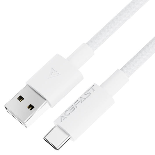 Data- och laddningskabel USB-A till USB-C Acefast C18-04, 18W, 1.2m, Vit
