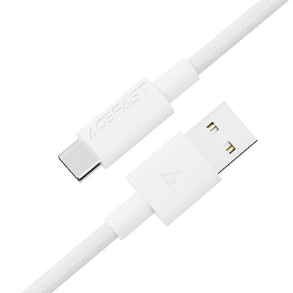 Data- och laddningskabel USB-A till USB-C Acefast C18-04, 18W, 1.2m, Vit