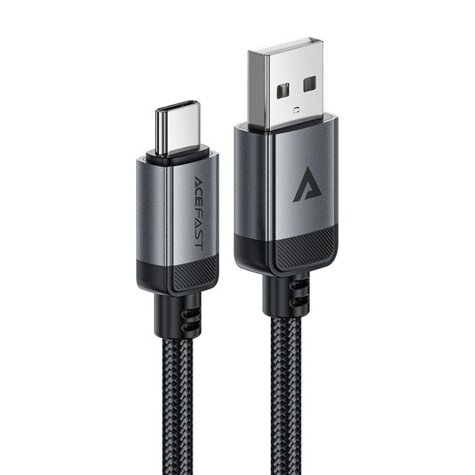 USB-A till USB-C data- och laddningskabel Acefast C20-04, 18W, 1.2m, Svart