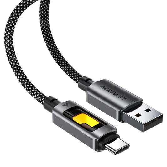 Data- och laddningskabel USB-A - USB-C Acefast C21-04, 18W, 1.2m, Svart