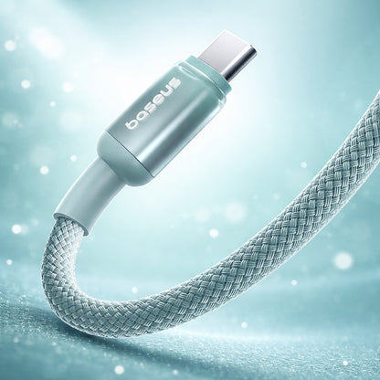 Data- och laddningskabel USB-A till USB-C Baseus Discolor, 100W, 2m, Blågrön E0418500