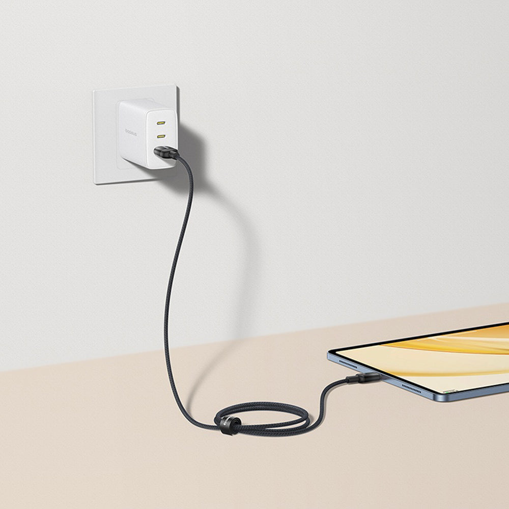 Data- och laddningskabel USB-A till USB-C Baseus Discolor, 100W, 2m, Blågrön E0418500