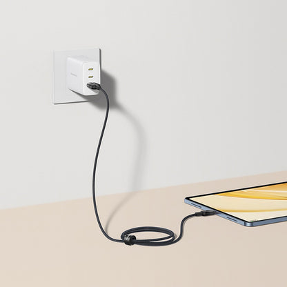 Baseus Discolor USB-A to USB-C Data and Charging Cable, 100W, 2m, Silver E0420700