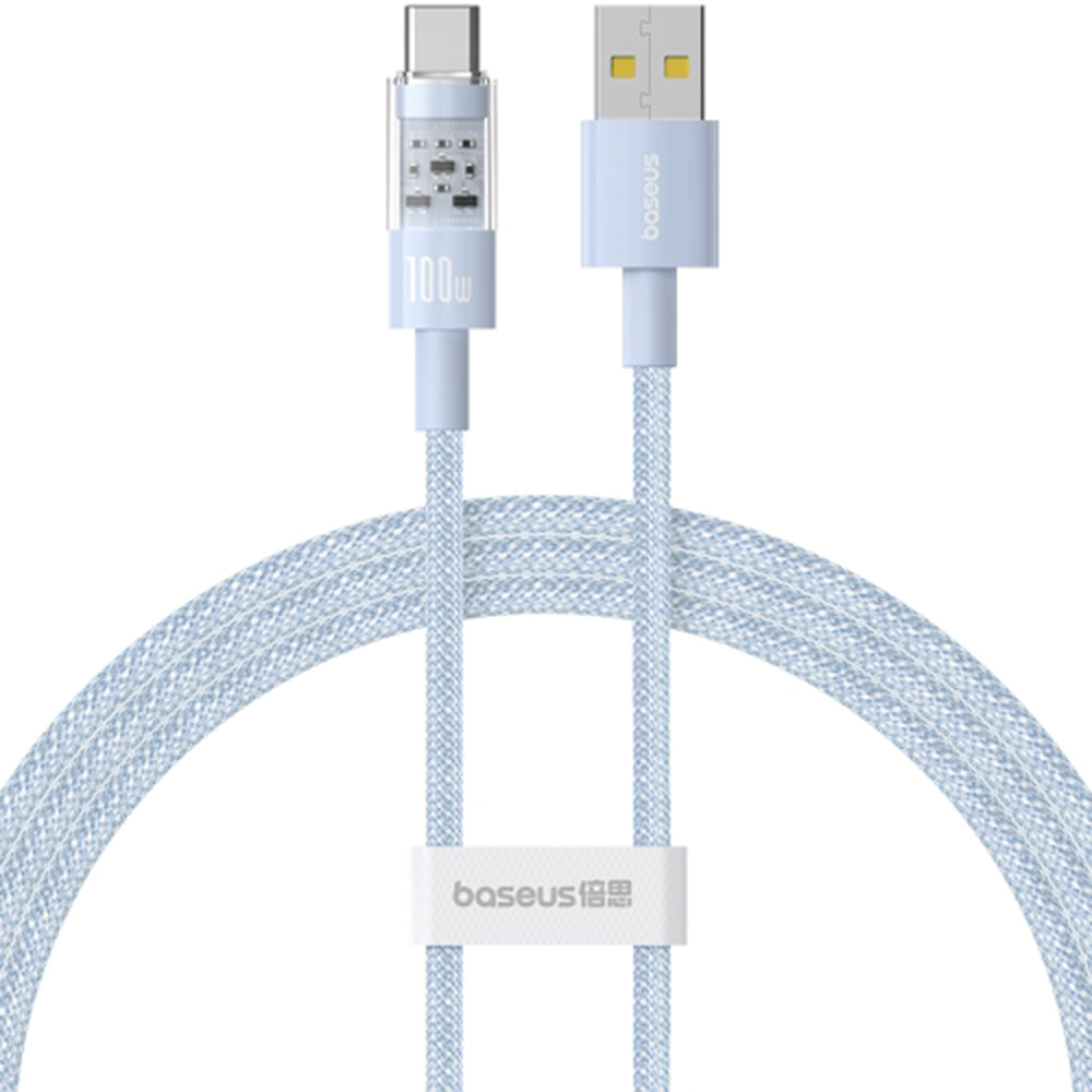 USB-A to USB-C Baseus Gem Data and Charging Cable, 100W, 1m, Blue P10373002311-00