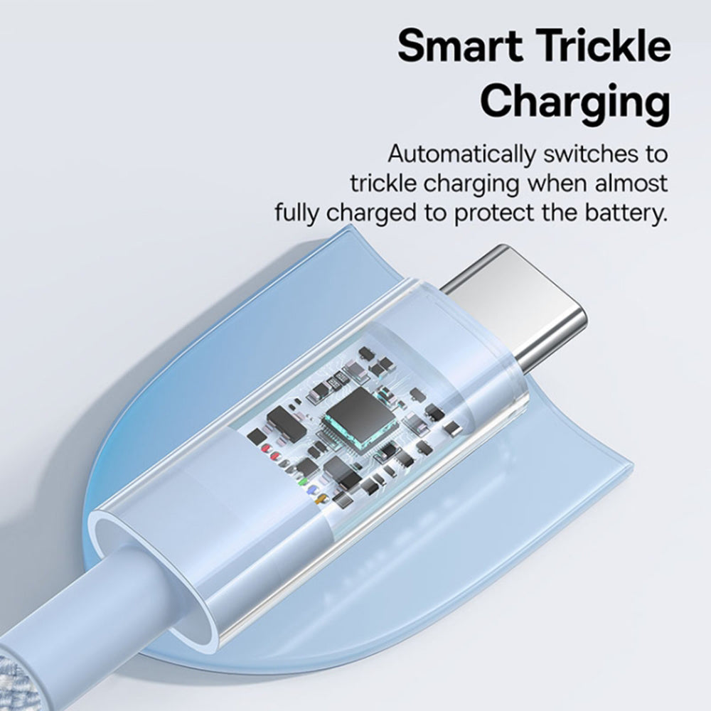 USB-A to USB-C Baseus Gem Data and Charging Cable, 100W, 2m, Blue P10373002311-01