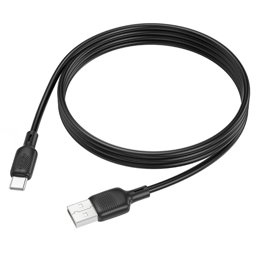USB-A till USB-C data- och laddningskabel Borofone BX113 Lenny, 18W, 1m, Svart