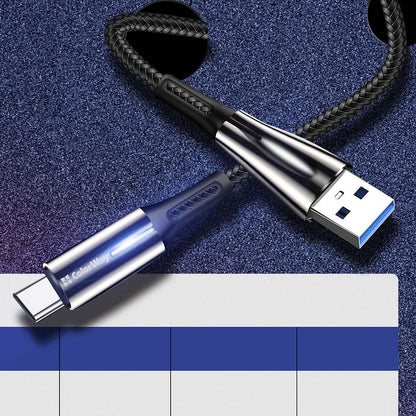 Data- och laddningskabel USB-A - USB-C ColorWay CW-CBUC035, 18W, 1m, Svart