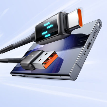 Data- och laddningskabel USB-A - USB-C McDodo CA-2350 Display, 100W, 1.2m, Svart