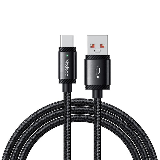 USB-A till USB-C data- och laddningskabel McDodo CA-4730, 120W, 1.5m, Svart