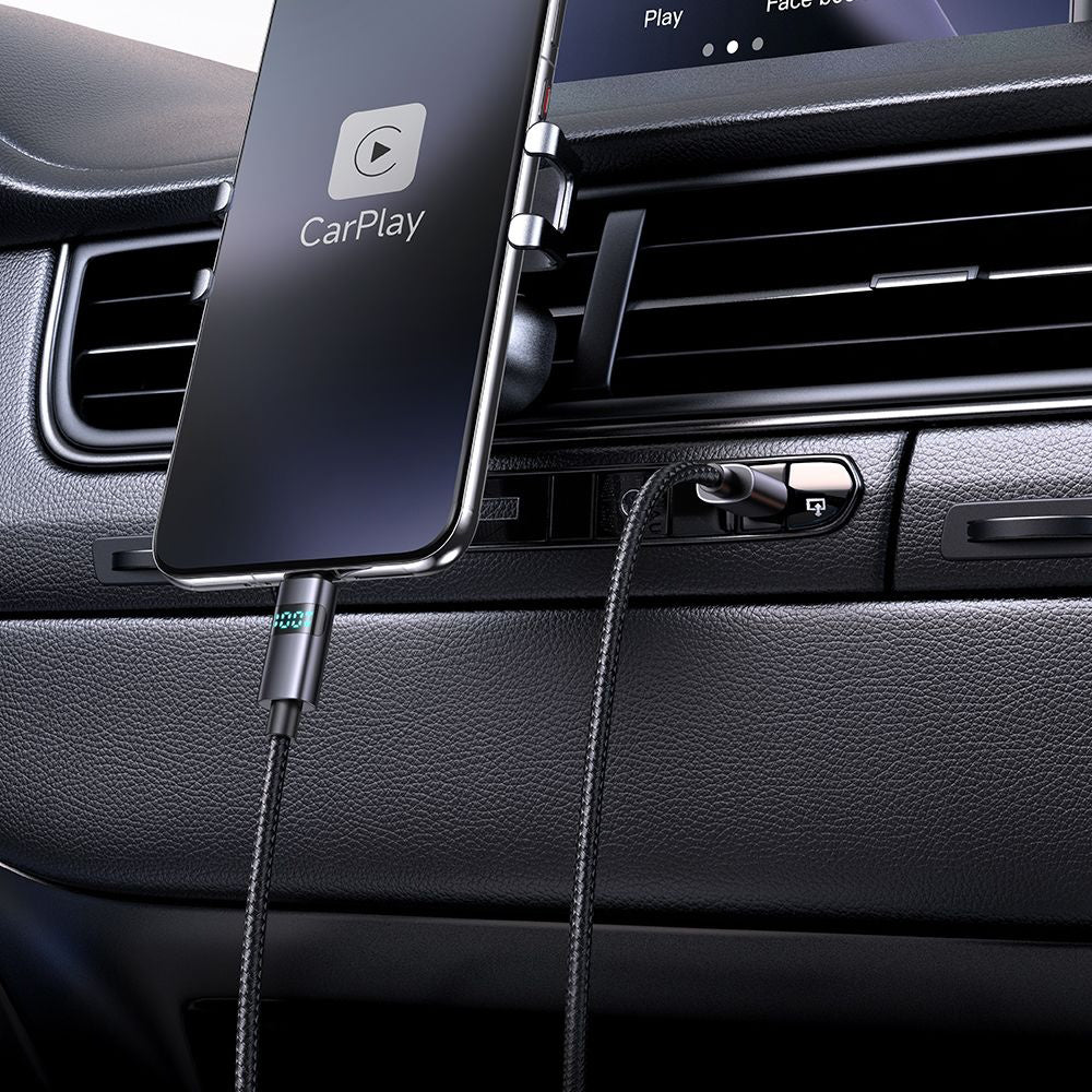 Data- och laddningskabel USB-A - USB-C McDodo CA-6520 Display, 100W, 1.2m, Svart