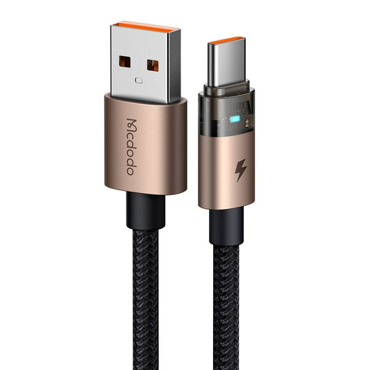 Data- och laddningskabel USB-A - USB-C McDodo CA-6891, 66W, 1.2m, Guld