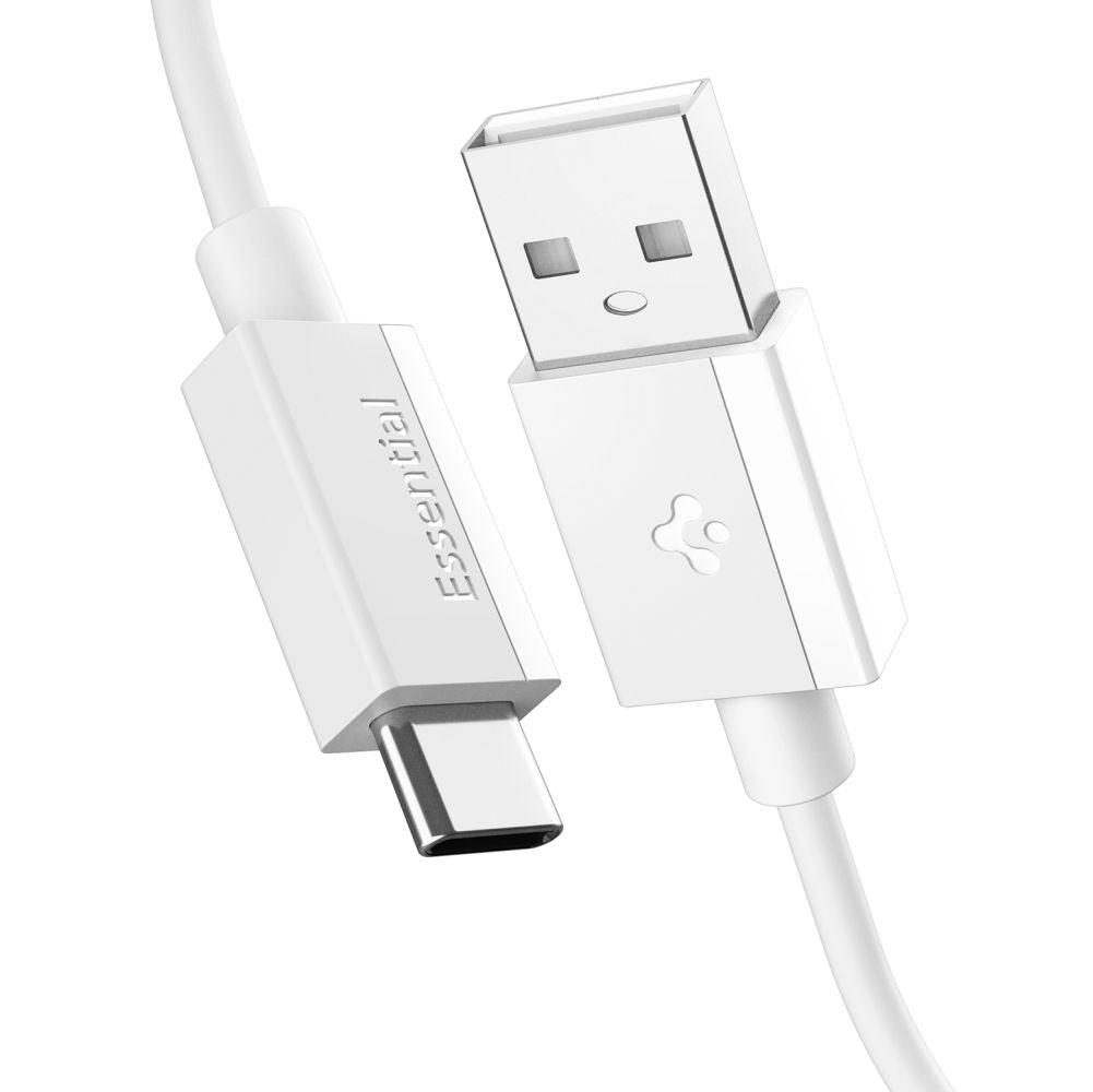 Data- och laddningskabel USB-A - USB-C Spigen Essential, 60W, 1m, Vit