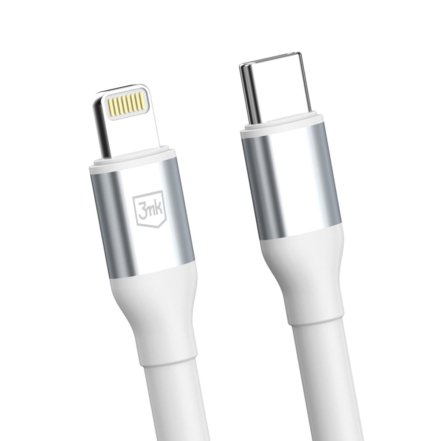 USB-C till Lightning data- och laddningskabel 3MK Hyper N, 27W, 1m, vit