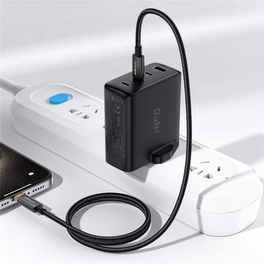 USB-C - Lightning Data- och Laddningskabel Acefast C23-01, 30W, 1.2m, Svart