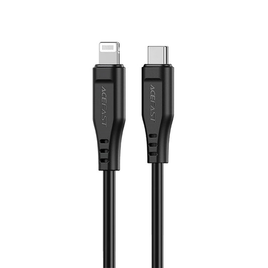 Data- och laddningskabel USB-C - Lightning Acefast C3-01, 30W, 1.2m, Svart