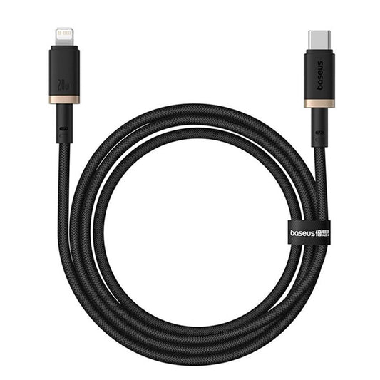 Data- och laddningskabel USB-C - Lightning Baseus Dura Series, 20W, 1m, Guld Svart P10377800U01-03
