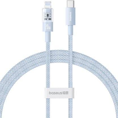 USB-C - Lightning Baseus Gem data- och laddningskabel, 20W, 2m, Blå P10373001311-01
