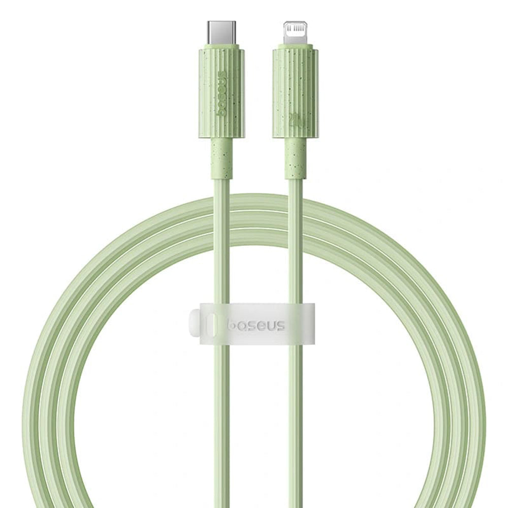 USB-C to Lightning Data and Charging Cable - Baseus Habitat, 20W, 1m, Green P10360201631-00