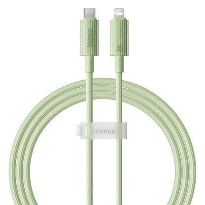 USB-C to Lightning Data and Charging Cable - Baseus Habitat, 20W, 2m, Green P10360201631-01