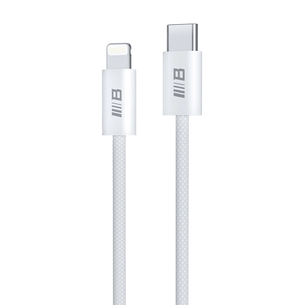 Data- och laddningskabel USB-C - Lightning Blueo, 20W, 1.2m, Vit
