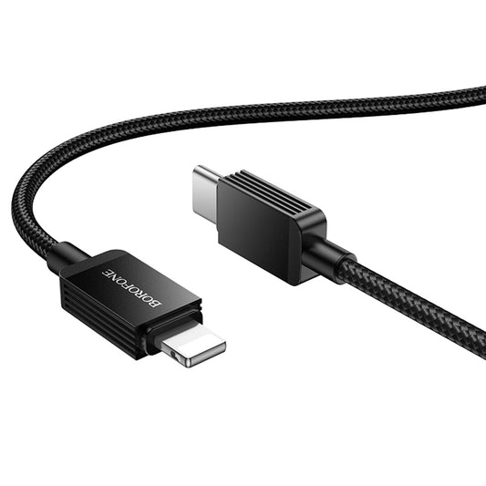 USB-C - Lightning Data- och Laddningskabel Borofone BX120 Placer, 27W, 1m, Svart