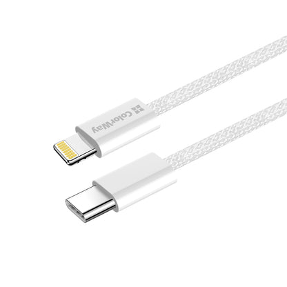 USB-C - Lightning Data- och Laddningskabel ColorWay CW-CBPDCL061, 27W, 1m, Grå