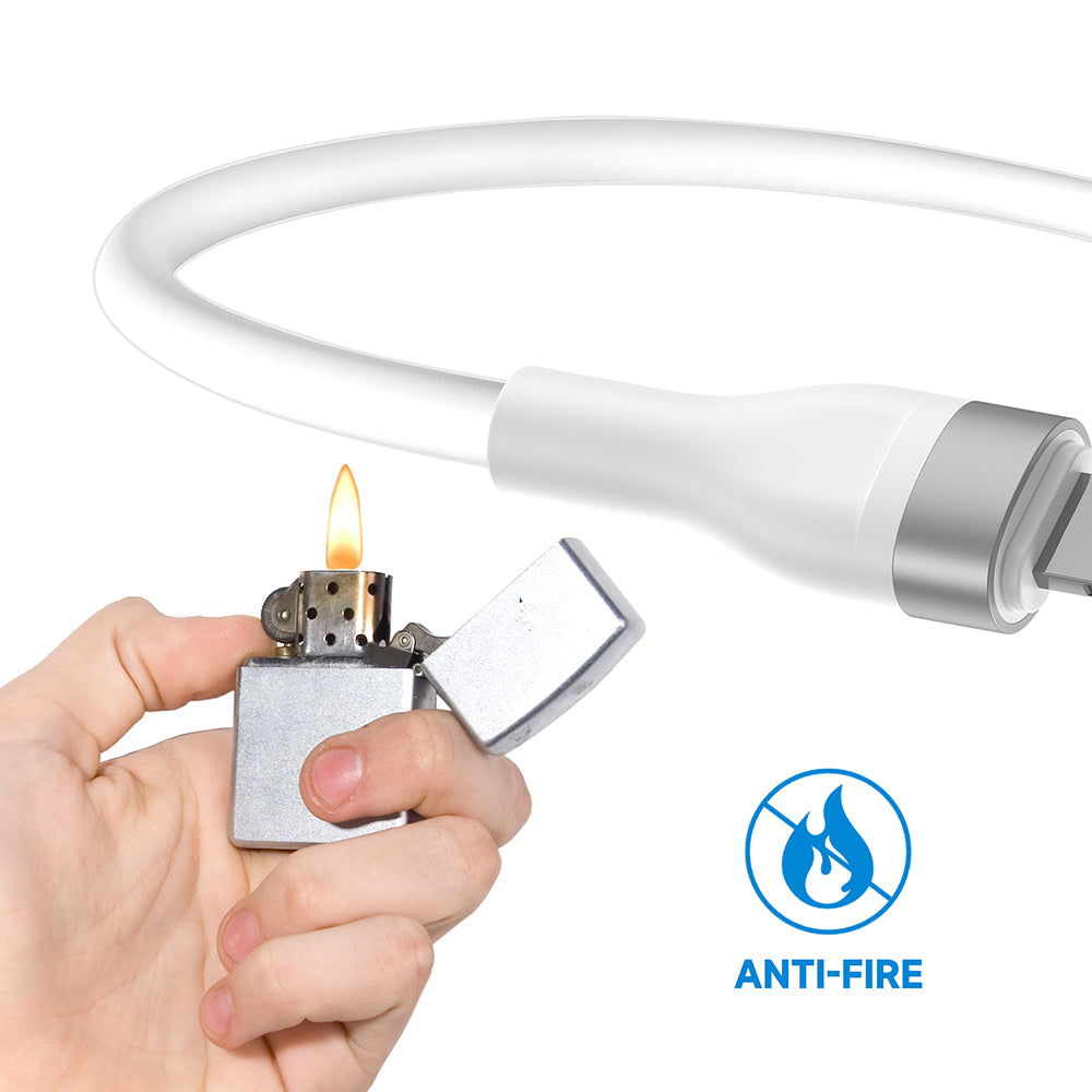 Data- och laddningskabel USB-C - Lightning Lito LD02CL, 30W, 1.2m, Vit